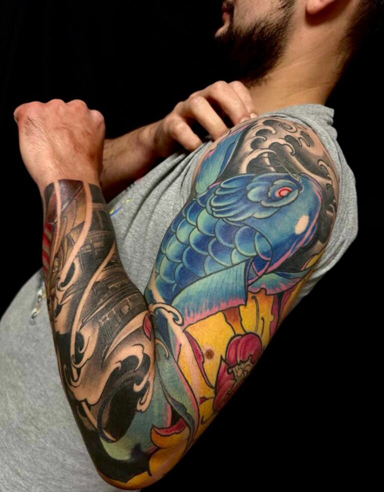 japanase tattoo manica sleeve