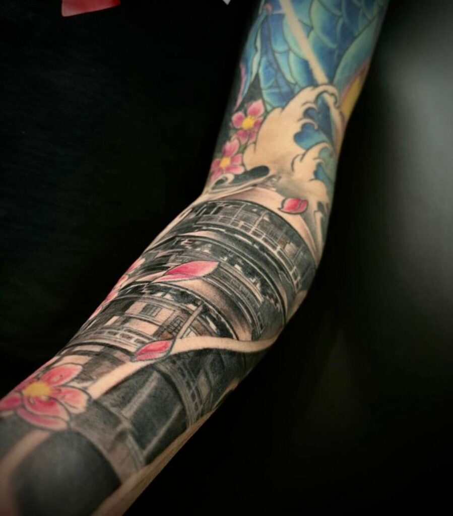 japanase tattoo wave