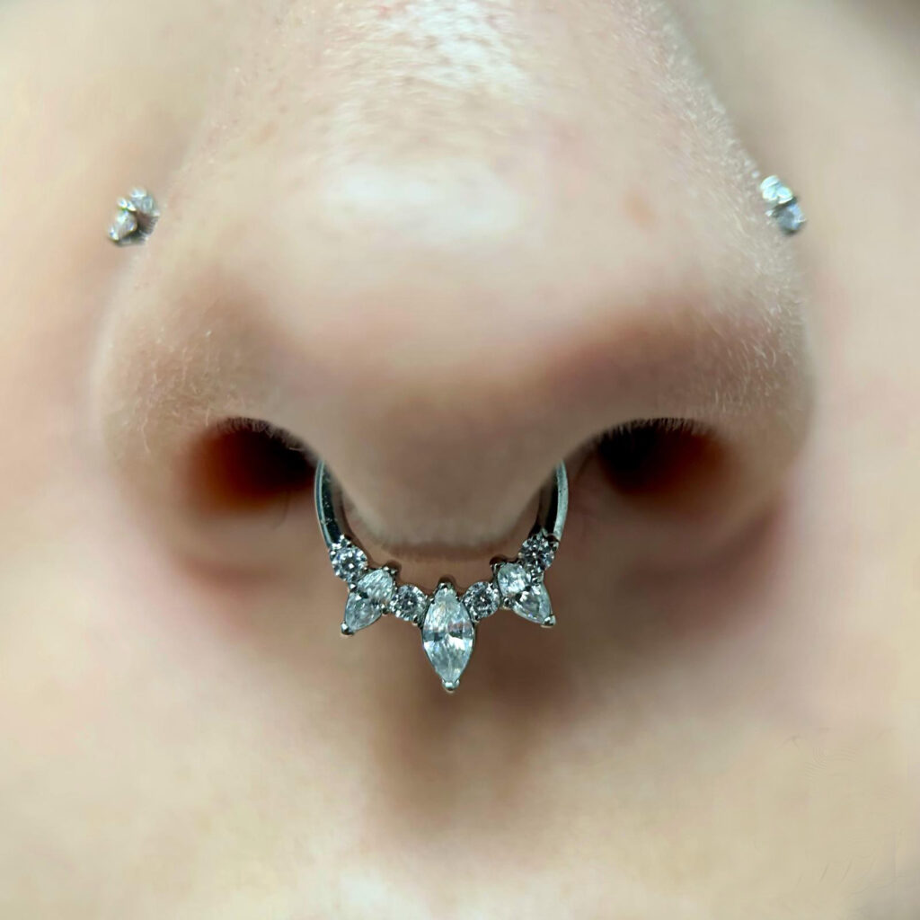 piercing naso anello