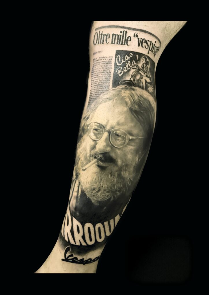 realismo tattoo augusto daolio vespa